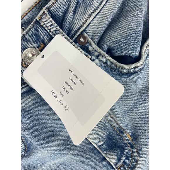 Free People Jegging Jeans Light Wash High Rise Sierra Raw Size 26x26 (1184) NWT! - Picture 4 of 7